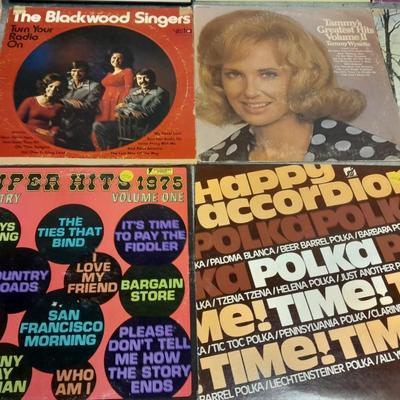 12" LP Vinyl records wide variety of artists Country, Super hits, Golden hits and more