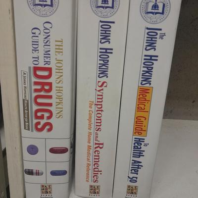 The John Hopkins Guide books, Drugs, Symptoms and Remedies, and Medical Guide to health after 50 Hardback