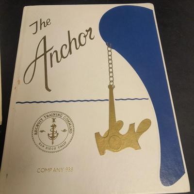 Two-year books - Gilcrest High school Spud digger -  The Archer US Navy with Atwood Glass mug