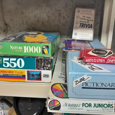 Boardgames Trivia books and Puzzles