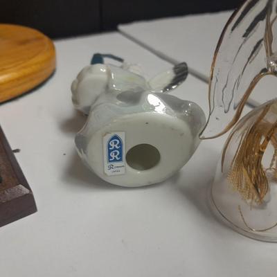 Angel figures and ornaments Glass blown March angel, wood angel and more