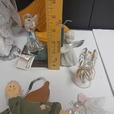 Angel figures and ornaments Glass blown March angel, wood angel and more