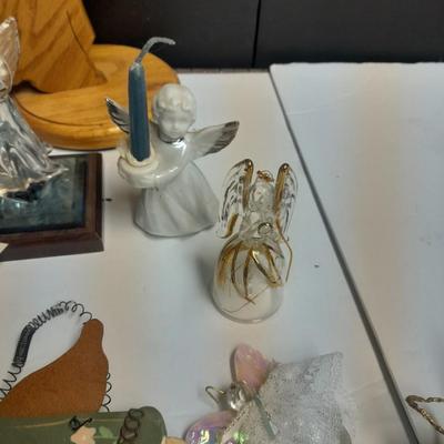 Angel figures and ornaments Glass blown March angel, wood angel and more