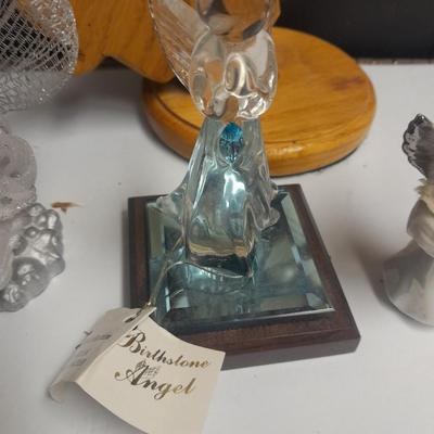 Angel figures and ornaments Glass blown March angel, wood angel and more