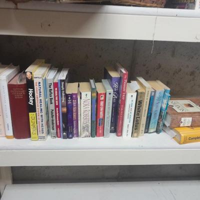 Variety of hardback and softback books of different Genres