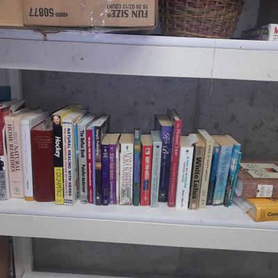 Variety of hardback and softback books of different Genres