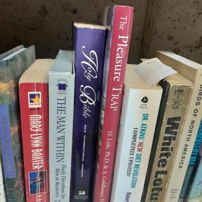 Variety of hardback and softback books of different Genres