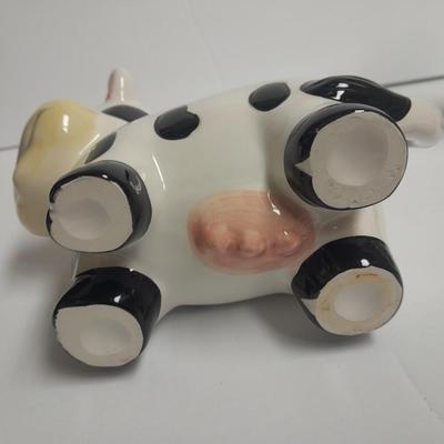 Kitchen cow Decor, Sugar bowl, creamer, napkin rings and more Holstien Collectibles