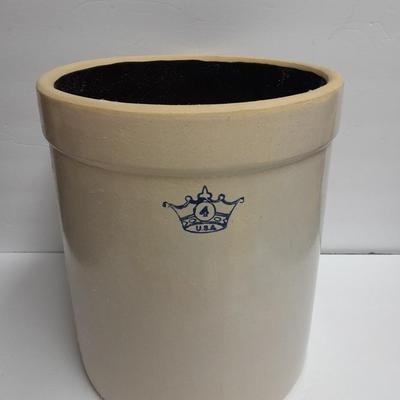 Rare 4 Gallon Ransbottom Crown Stoneware Crock Pickling / Sauer Kraut Decorative Excellent Condition