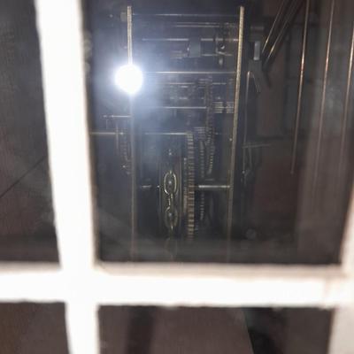 Beautiful Farm Red Barn Wall clock with West Germany clock with weights (no pendulum)