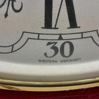 Beautiful Farm Red Barn Wall clock with West Germany clock with weights (no pendulum)