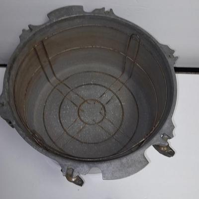 Antique All American Cast Aluminum Pressure Cooker Canner no. 7 Wisconsin Foundry Co, 15 1/2 QT,