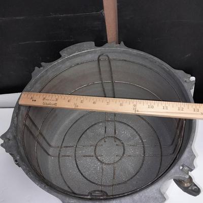 Antique All American Cast Aluminum Pressure Cooker Canner no. 7 Wisconsin Foundry Co, 15 1/2 QT,