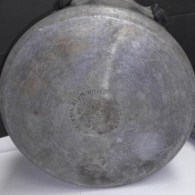 Antique All American Cast Aluminum Pressure Cooker Canner no. 7 Wisconsin Foundry Co, 15 1/2 QT,