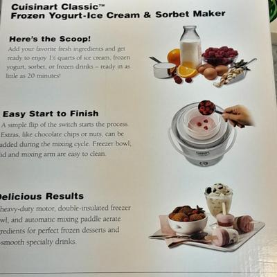Cuisinart Frozen Yogurt - Ice cream & Sorbet maker