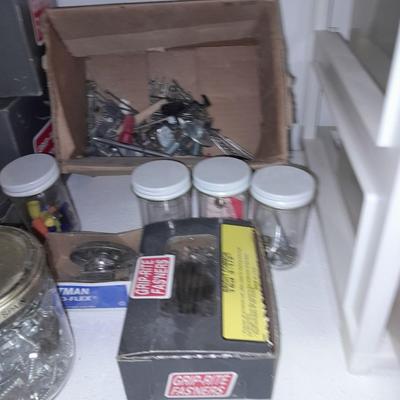 Variety of home hardware with drawered organizer box