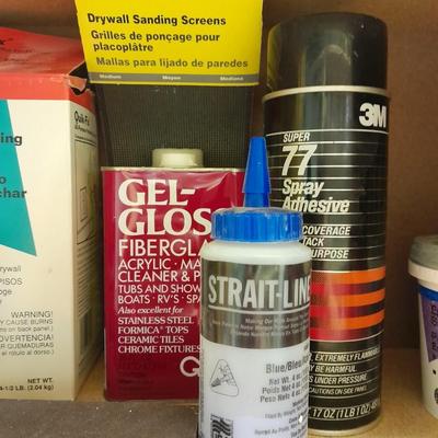 Variety of household chemicals and repair needs