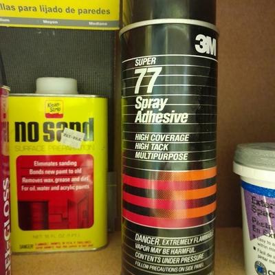 Variety of household chemicals and repair needs