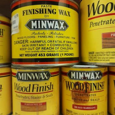 Variety of minwax furniture stain Full to nearly full cans