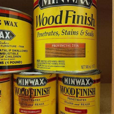 Variety of minwax furniture stain Full to nearly full cans