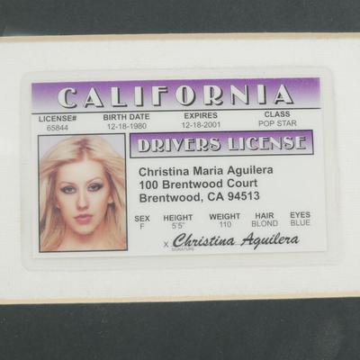 Vintage Christina Aguilera Photo Memorabilia