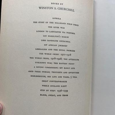 WINSTON CHURCHILL BOOK