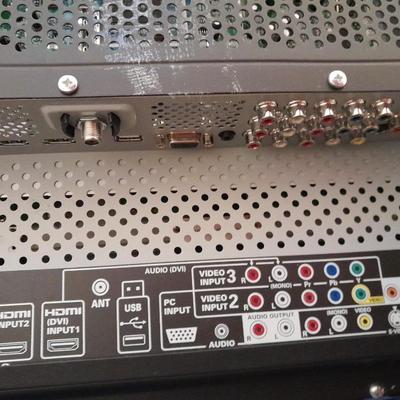 Television receiver with remote,  50" TV