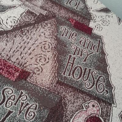 2 blankets, coco-cola and bible verse.