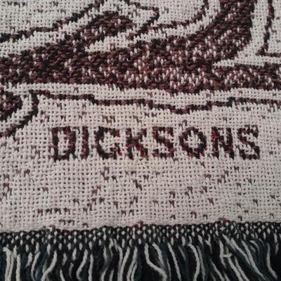 2 blankets, coco-cola and bible verse.