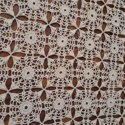 White lace tablecloth