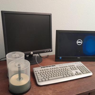 Dell all in one computer with extra monitor, keyboard, and mouse