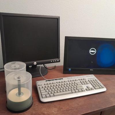 Dell all in one computer with extra monitor, keyboard, and mouse