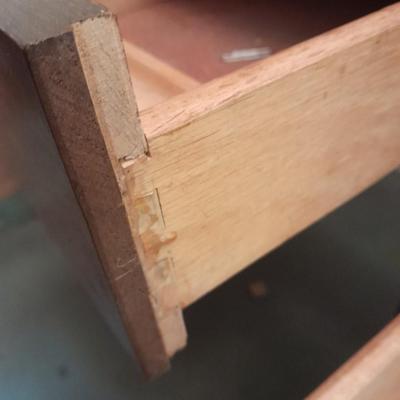 Wooden Stanley office desk with office chair