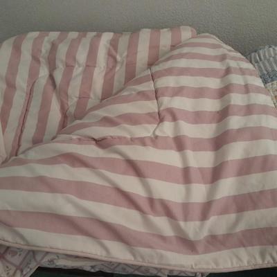 WestPoint Steven Queen comforter, two pillow shams and a Afghan.