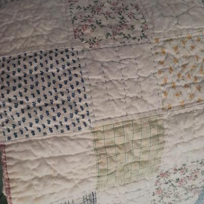 WestPoint Steven Queen comforter, two pillow shams and a Afghan.