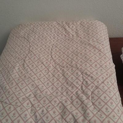 WestPoint Steven Queen comforter, two pillow shams and a Afghan.