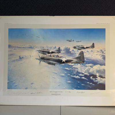 â€œMIDWAY - THE TURNING OF THE TIDEâ€ SIGNED AND NUMBERED PRINT BY ROBERT TAYLOR