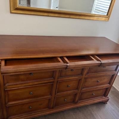 Wooden Dove Tail, 9 Drawer Dresser Plus 3 Hidden Drawers