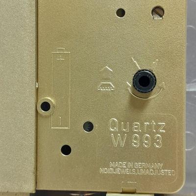 Condor Quartz anniversary clock with glass dome and small little boy blue figure