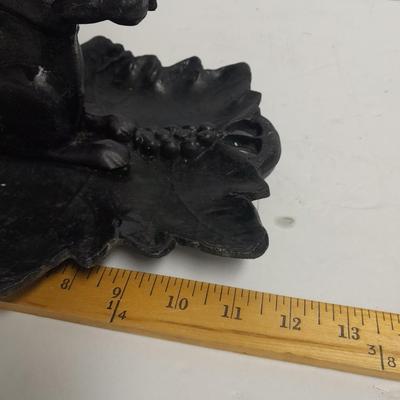 Vintage Squirrel Nut Cracker Nutcracker Sitting Grape Leaf Cast Iron