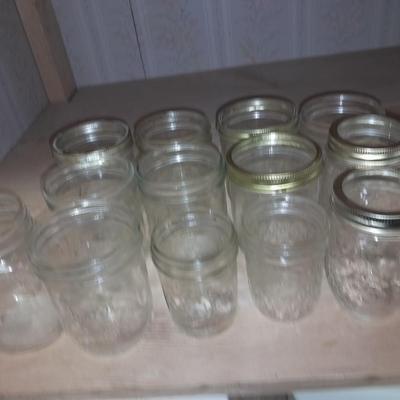 14 glass canning jars (2)