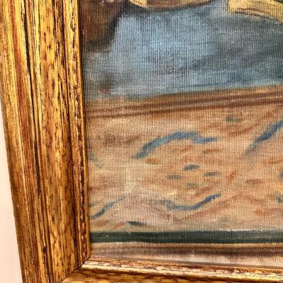Antique Framed The Letter Writer by Amedeo Mo Mo Simonetti Print