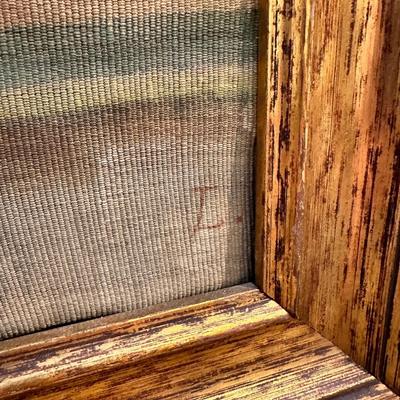 Antique Framed The Letter Writer by Amedeo Mo Mo Simonetti Print
