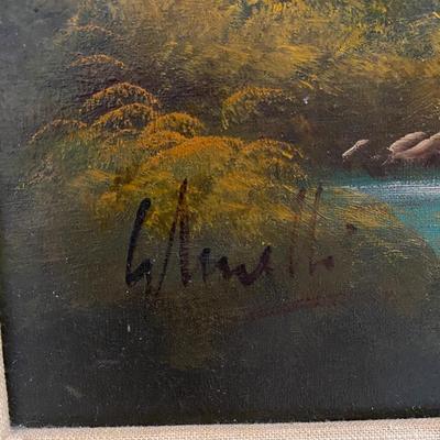 Framed Landscape Painting