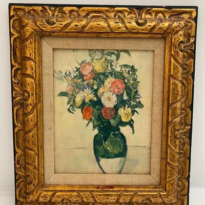 Framed Floral Painting