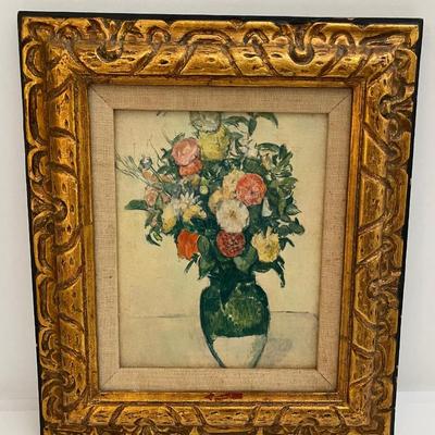 Framed Floral Painting