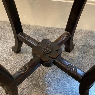 Antique Marble Top Plant Stand
