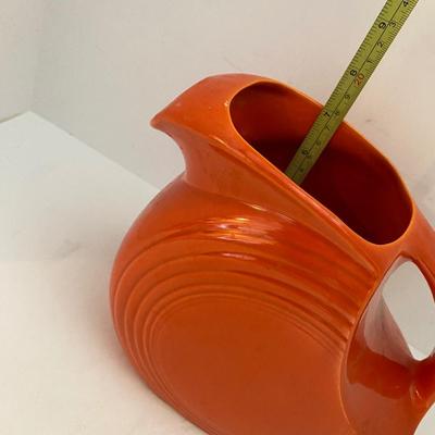 Orange Fiesta Ware Pitcher