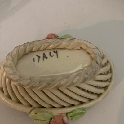 Vintage Italian Ceramic Basket Lot