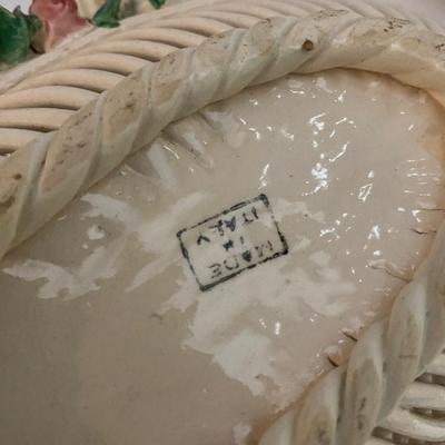 Vintage Italian Ceramic Basket Lot